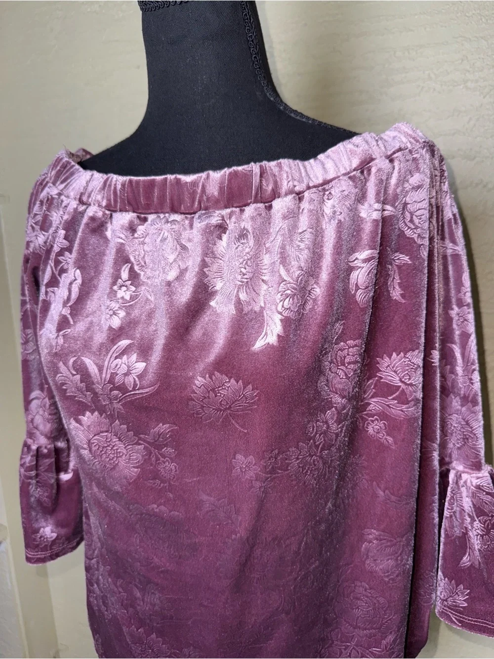 Current Project Velvet Off The Shoulder Romantic Coquette Whimsygoth Boho Luxe L